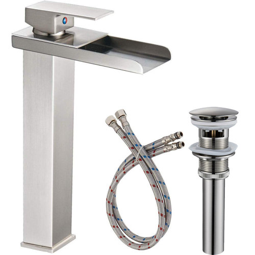 Senlesen Vessel Sink Faucet Singlehandle Bathroom Faucet with Drain